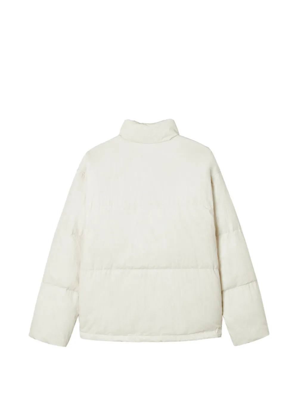 izzue quilted high-neck jacket Beige