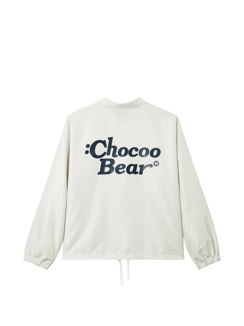 CHOCOOLATE logo-print bomber jacket Beige