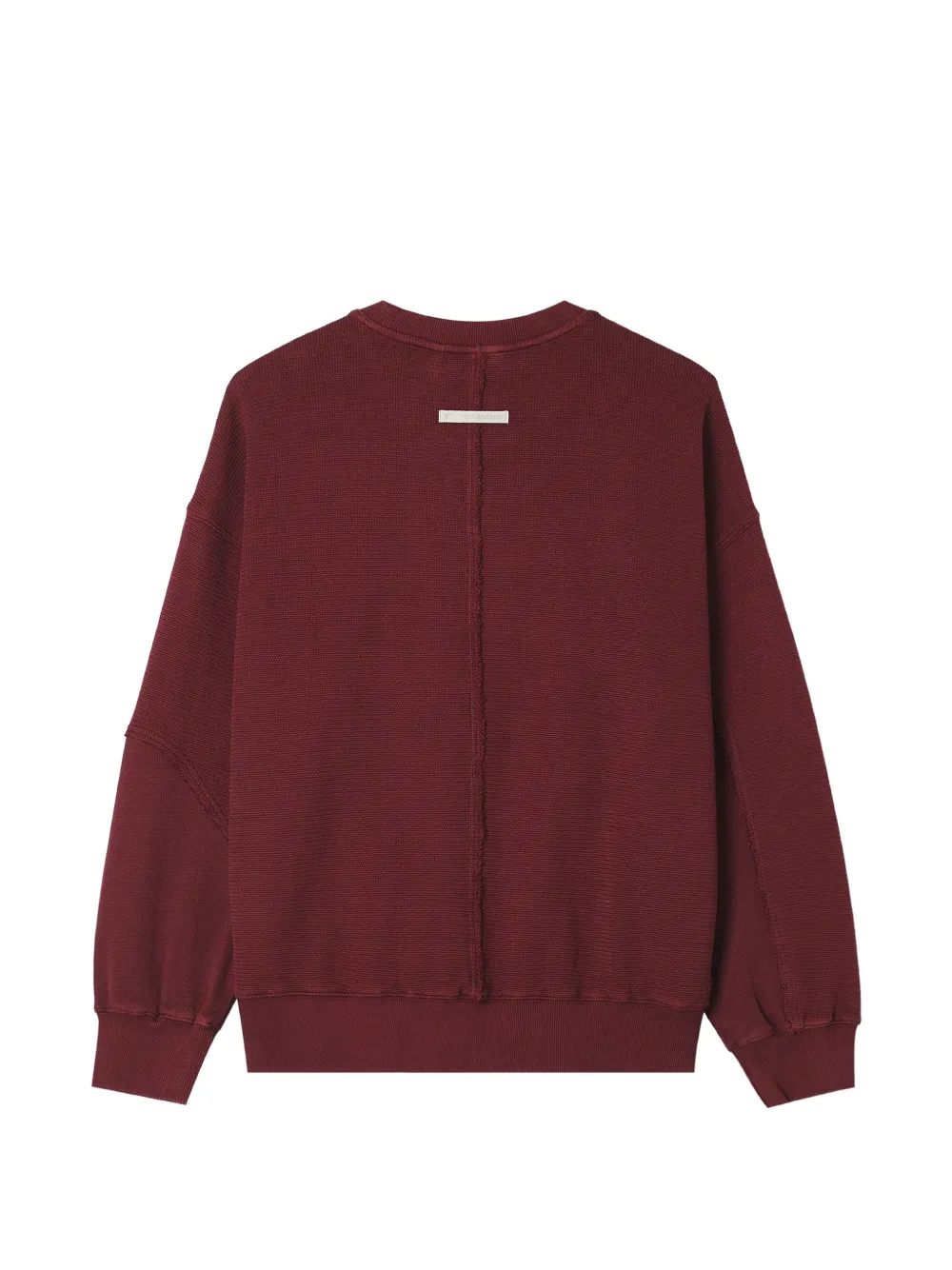 FIVE CM patchwork raw-edge sweatshirt Rood