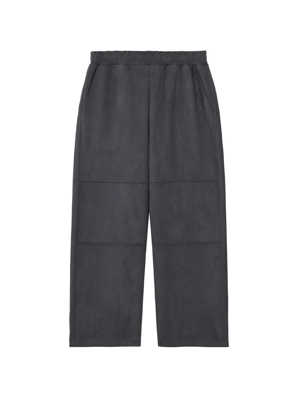 izzue elasticated-waist panelled trousers - Gris