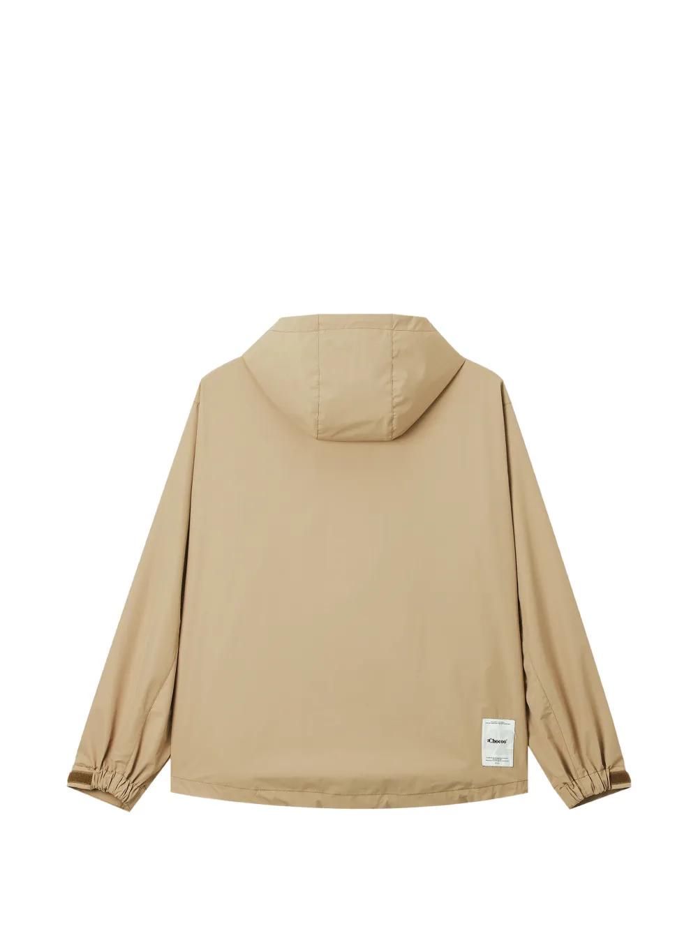 CHOCOOLATE zip-up hooded jacket Beige