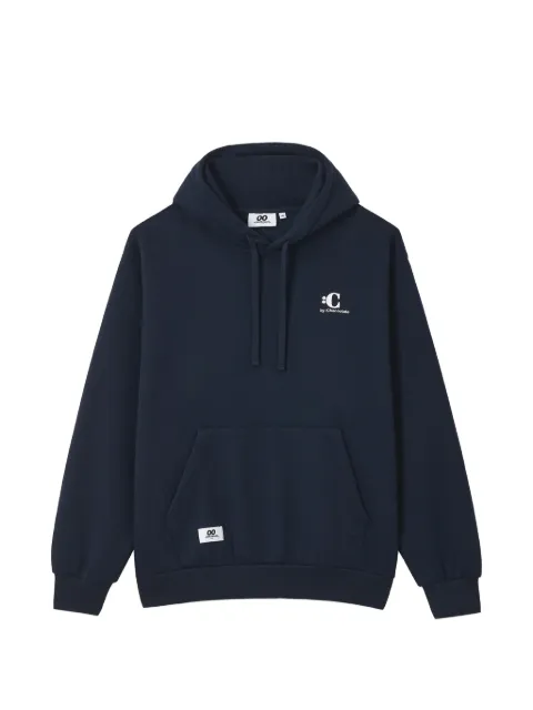 CHOCOOLATE logo-embroidered pouch-pocket hoodie