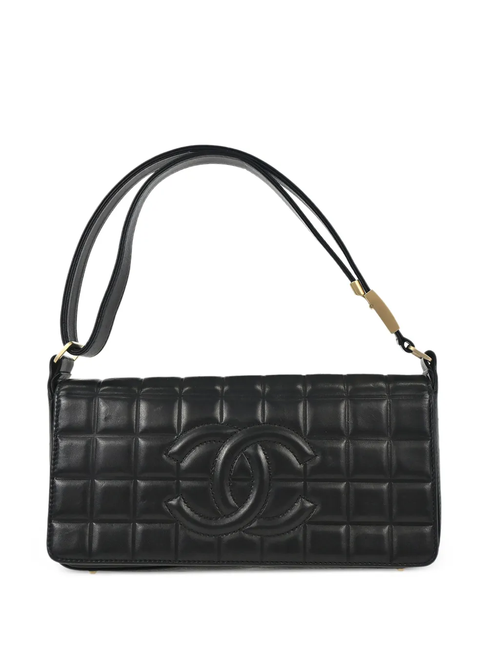 CHANEL Pre-Owned 2002-2003 Choco Bar shoulder bag - Black