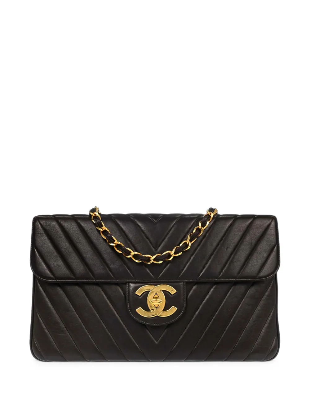 CHANEL Pre-Owned 1991-1994 maxi Classic Flap shoulder bag - Black