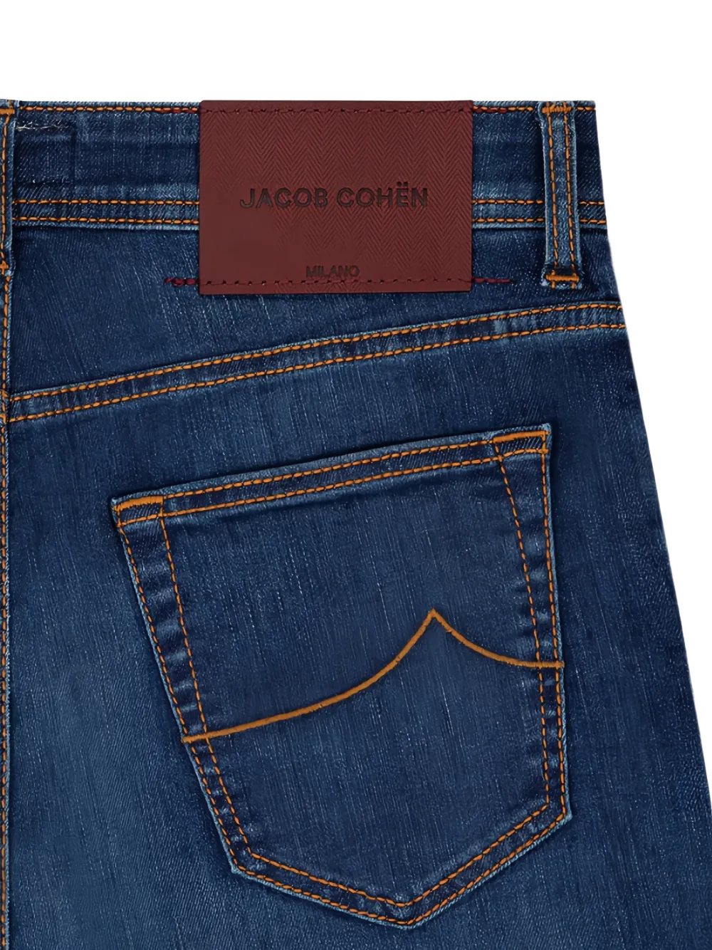 Jacob Cohën Straight jeans met vervaagd effect Blauw