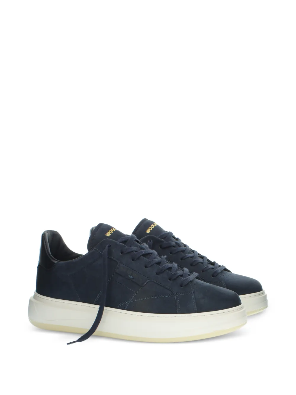 Woolrich suede panelled sneakers - Blu