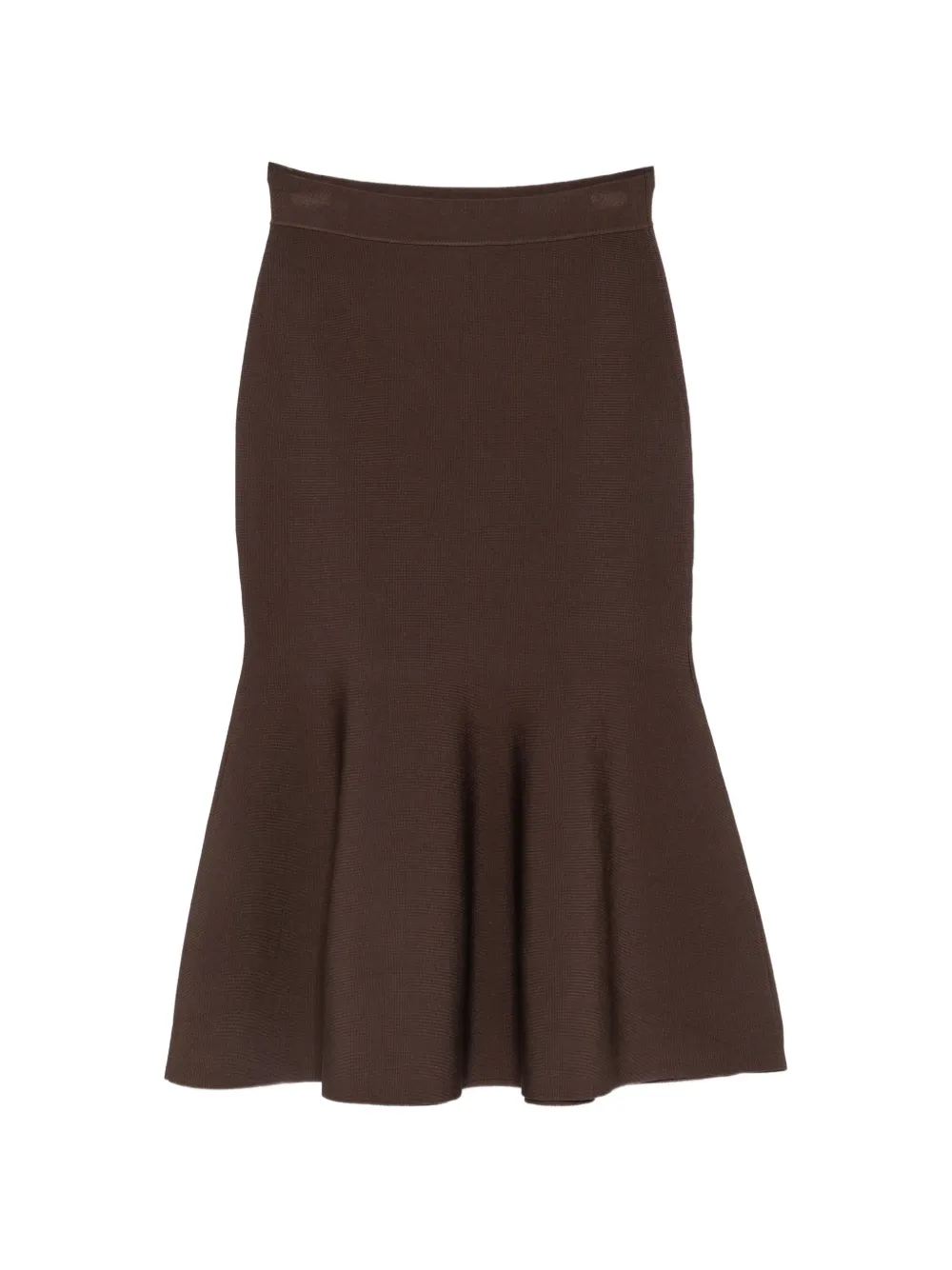 SIMKHAI flared-hem midi skirt - Marrone