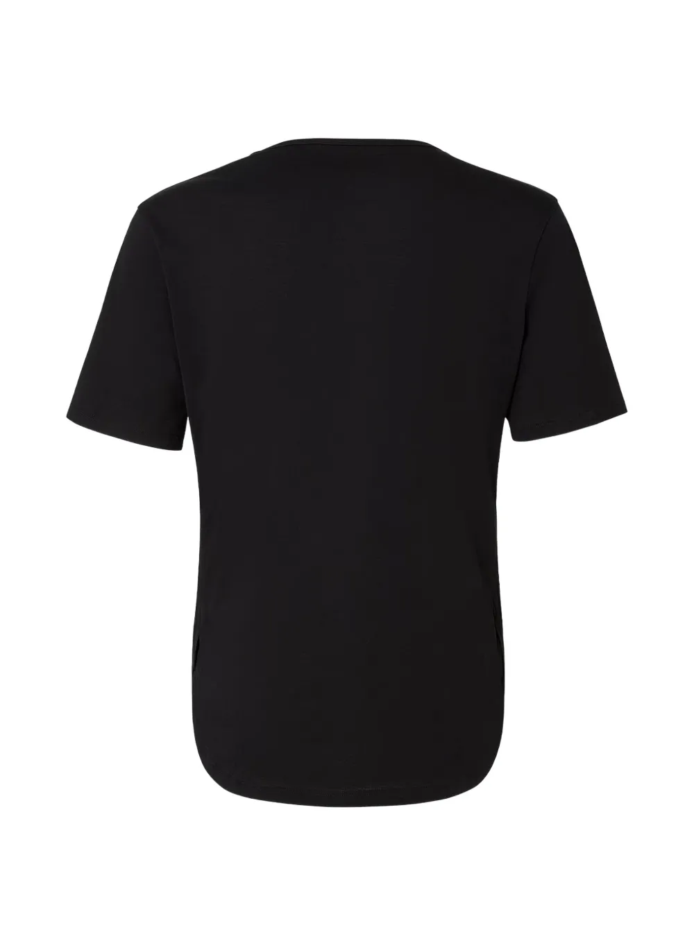 FENDI black cotton T-shirt with Favoloso print Zwart