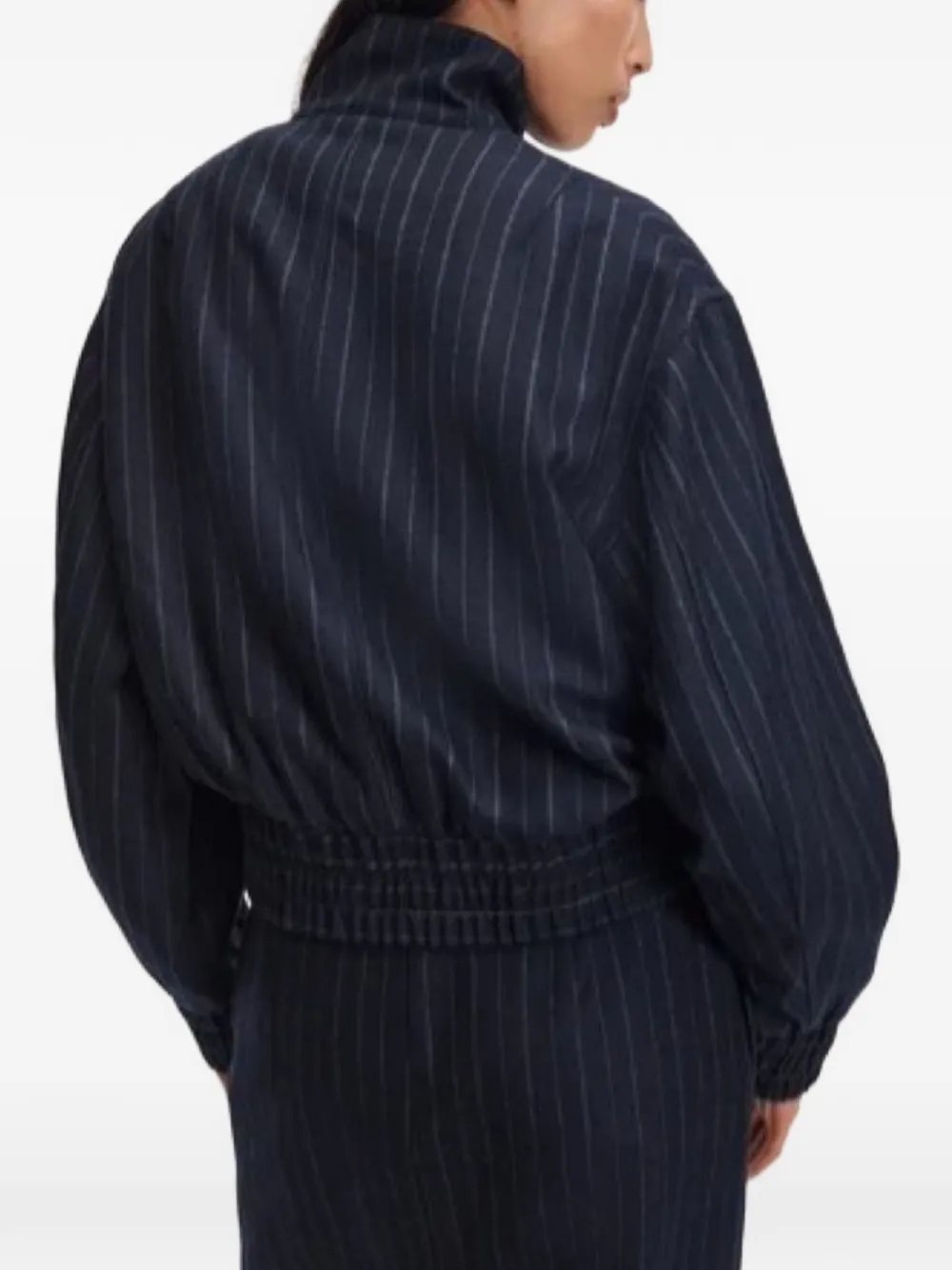rag & bone Eliza bomberjack met krijtstreep Blauw