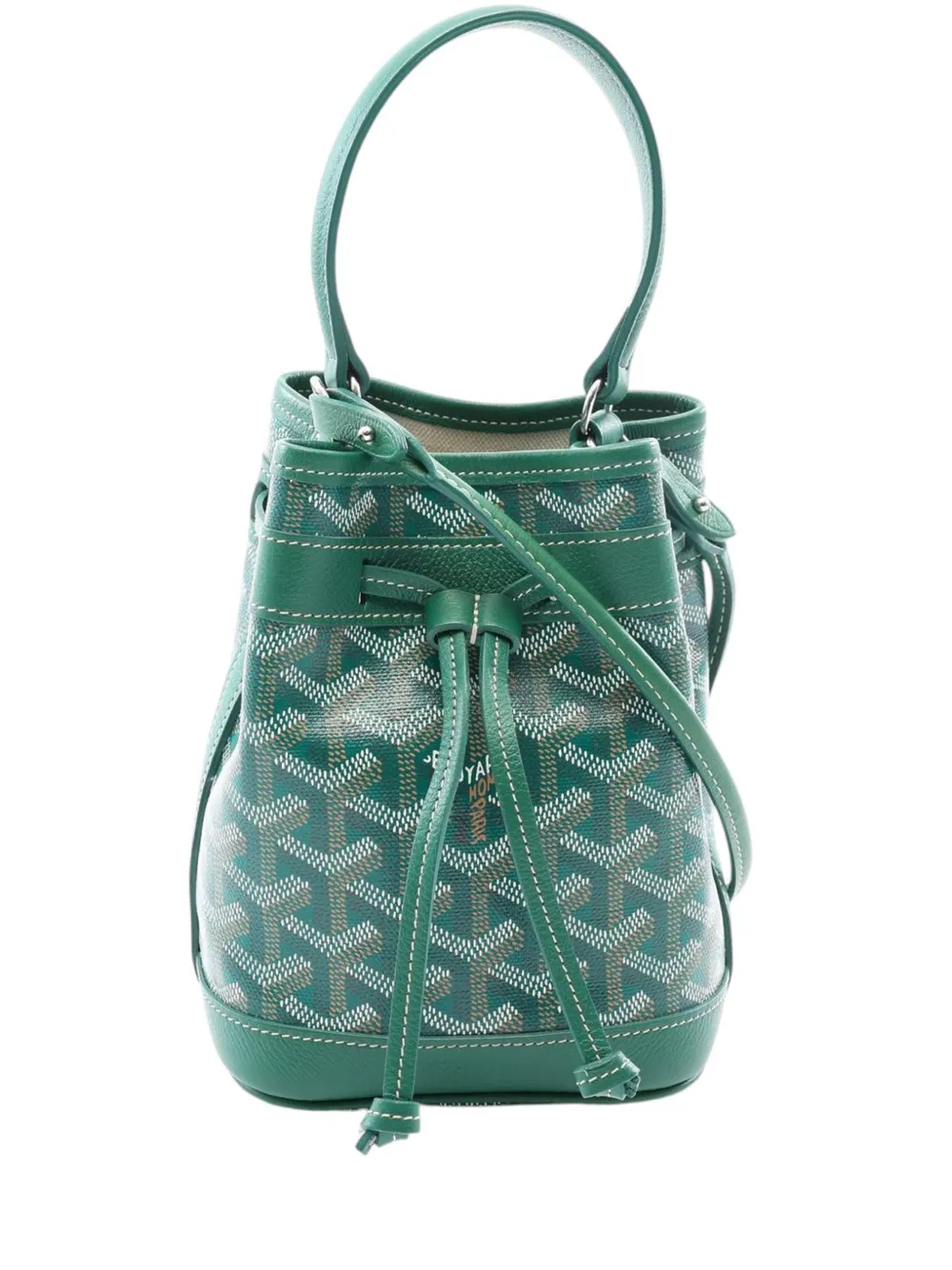 Goyard Pre-Owned sac seau Goyardine Petit Flot (2000-2026) - Vert Goyard Pre-Owned sac seau Goyardine Petit Flot (2000-2026) - Vert