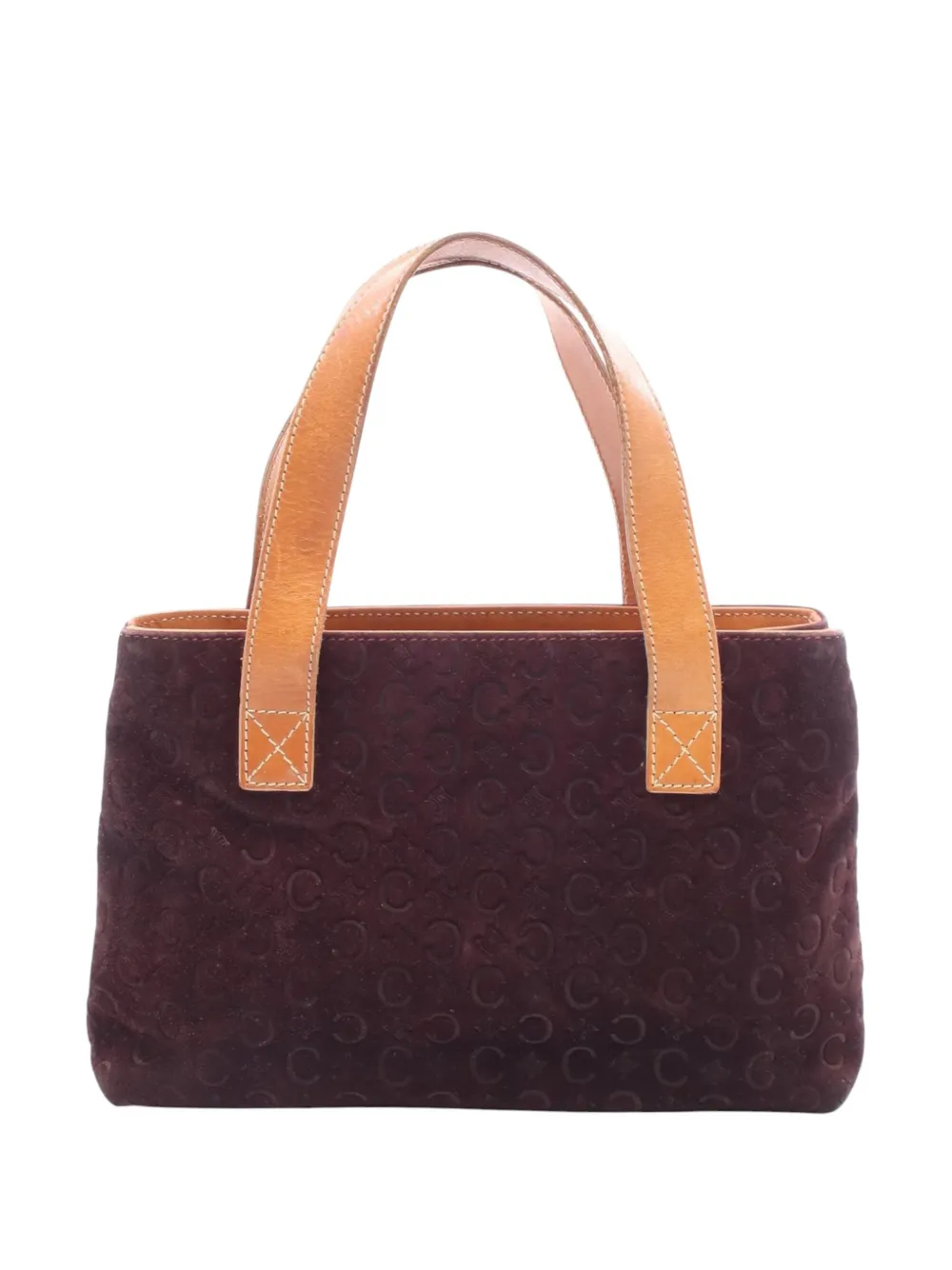 Celine Pre-Owned sac à main C Macadam en daim (1990-2010) - Rouge