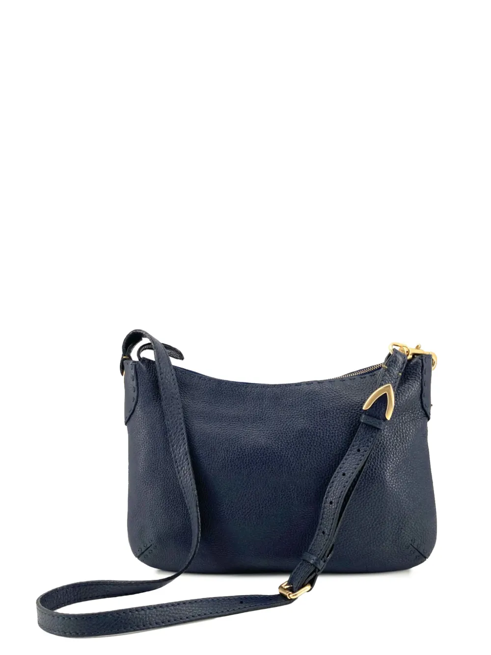 Fendi Pre-Owned 2000-2010 Medium Leather Selleria crossbody bag - Blue
