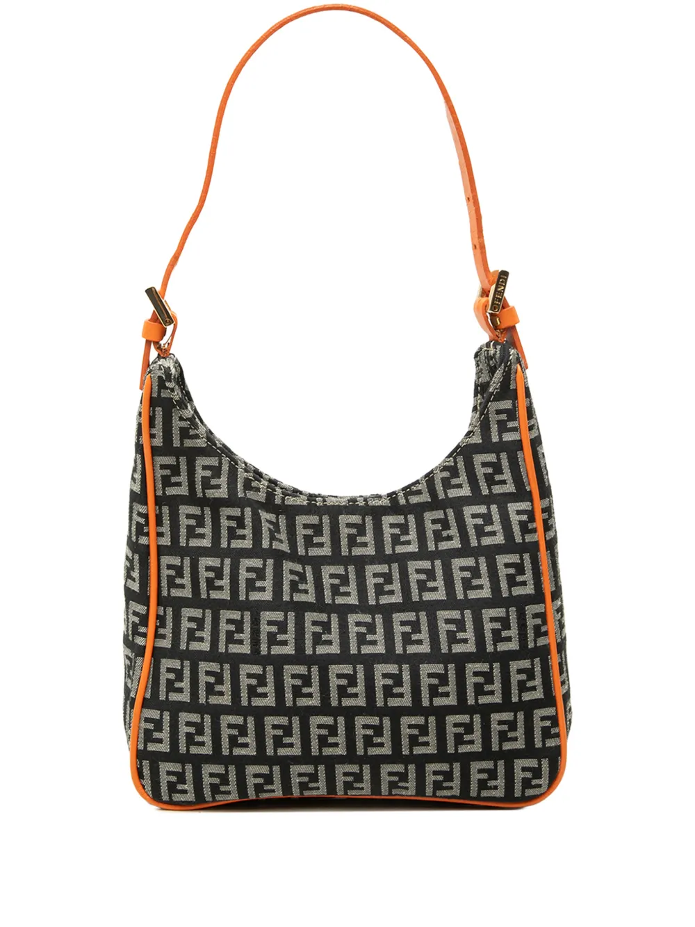 Fendi Pre-Owned 2000-2010 Zucchino Canvas shoulder bag - Nero
