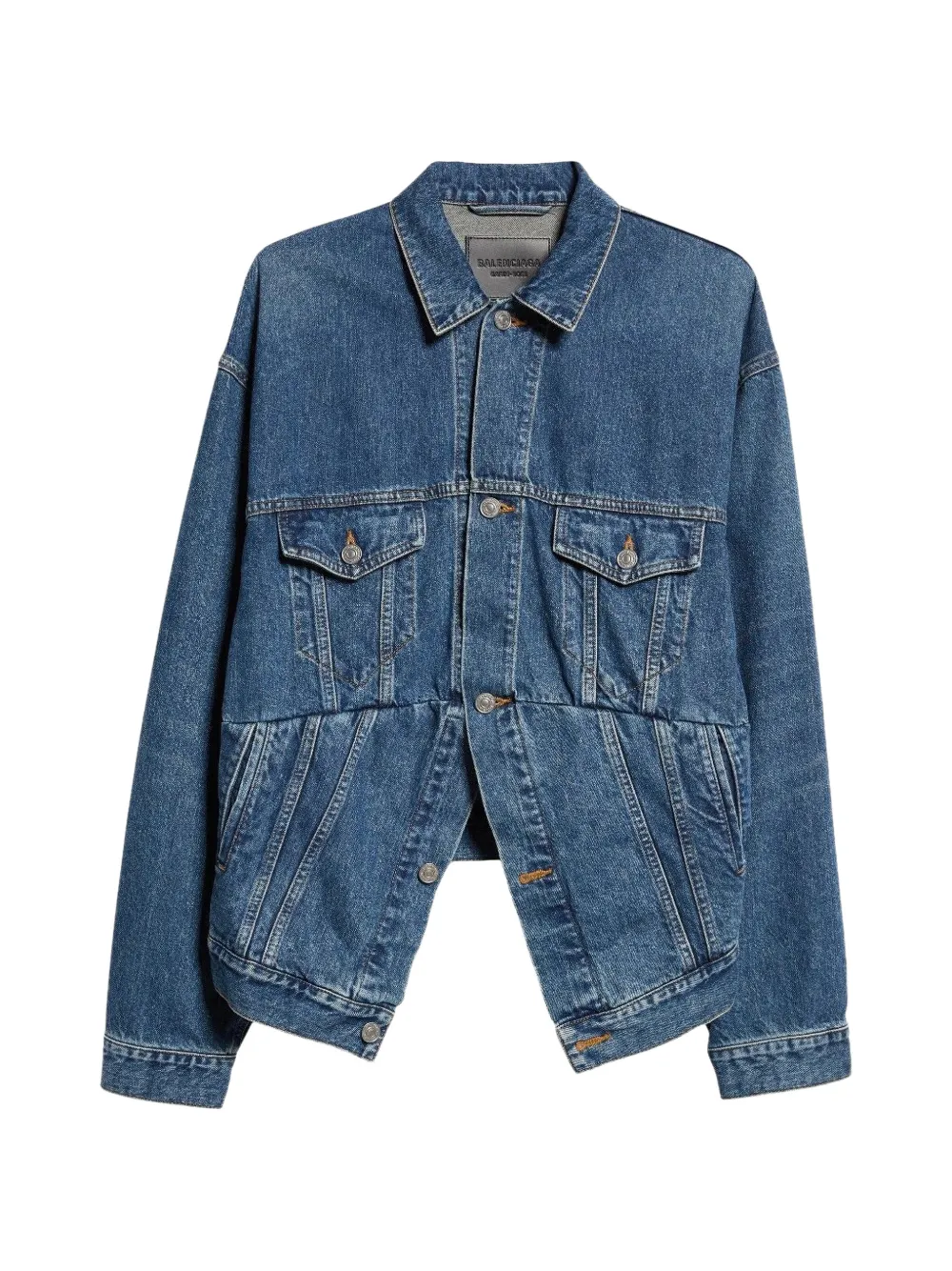 Balenciaga Swing denim jacket Blauw