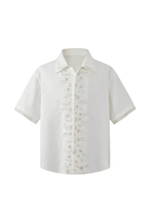 BIRTH OF ROYAL CHILD Hexa layered embroidered shirt