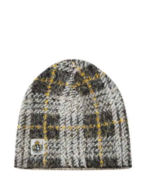 BIRTH OF ROYAL CHILD check mohair beanie hat