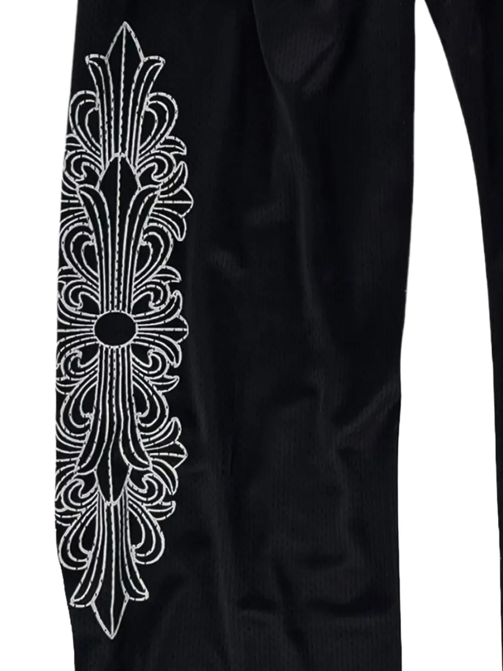 Chrome Hearts Varsity mesh broek met geborduurd logo Zwart