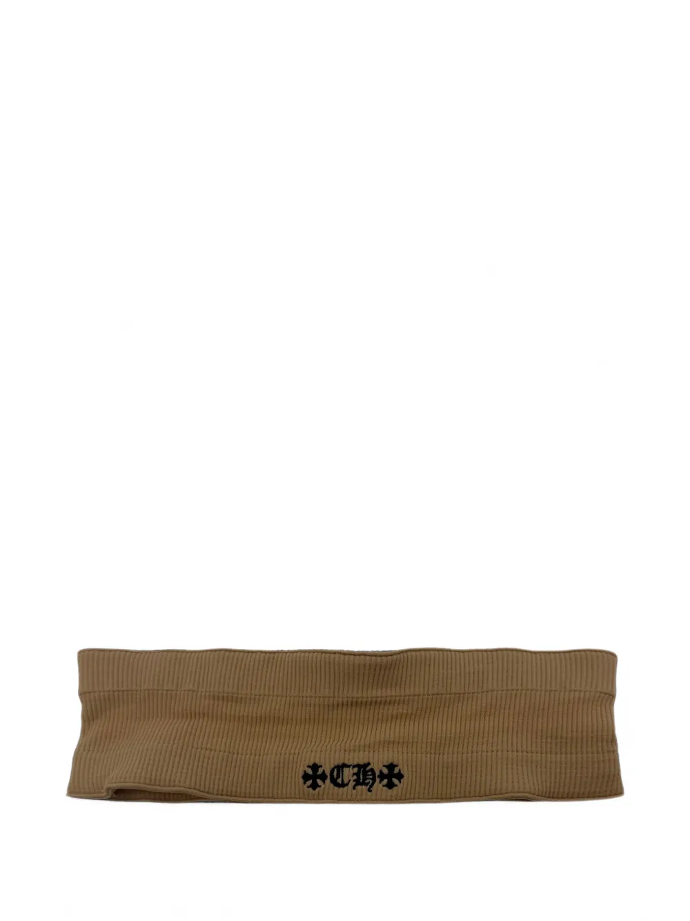 Chrome Hearts CH logo-embroidered headband - Brown