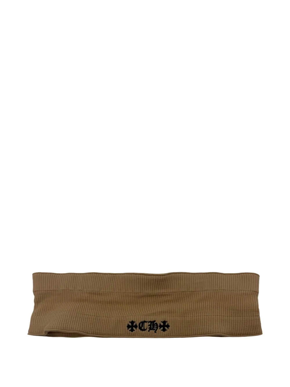 Chrome Hearts CH logo-embroidered headband - Marrone