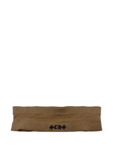 Chrome Hearts diadema con logo CH bordado