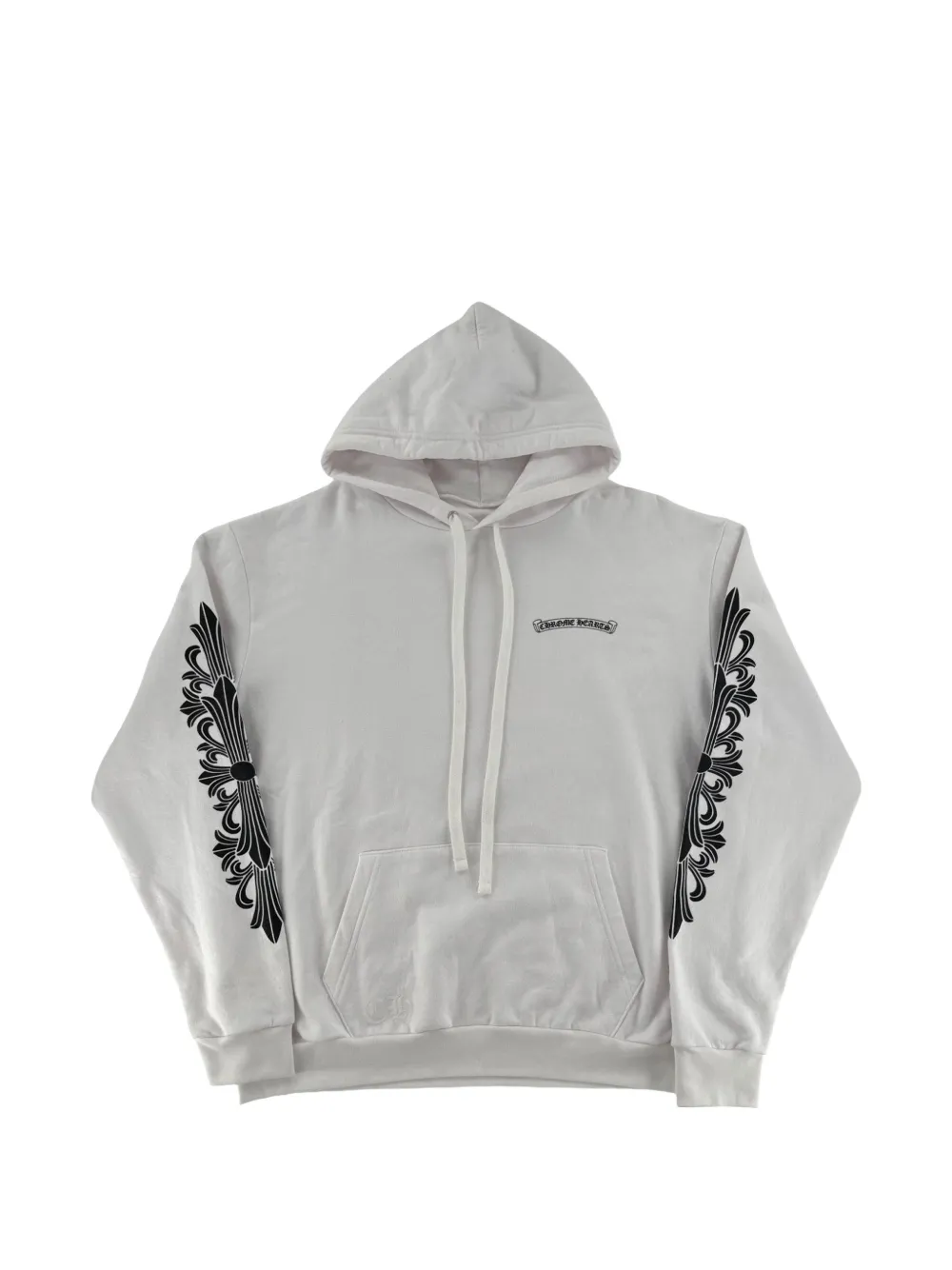 Chrome Hearts Eye Chart Dagger hoodie - White
