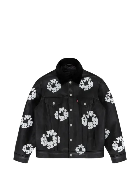 Denim Tears x Levi's Cotton Wreath leather jacket