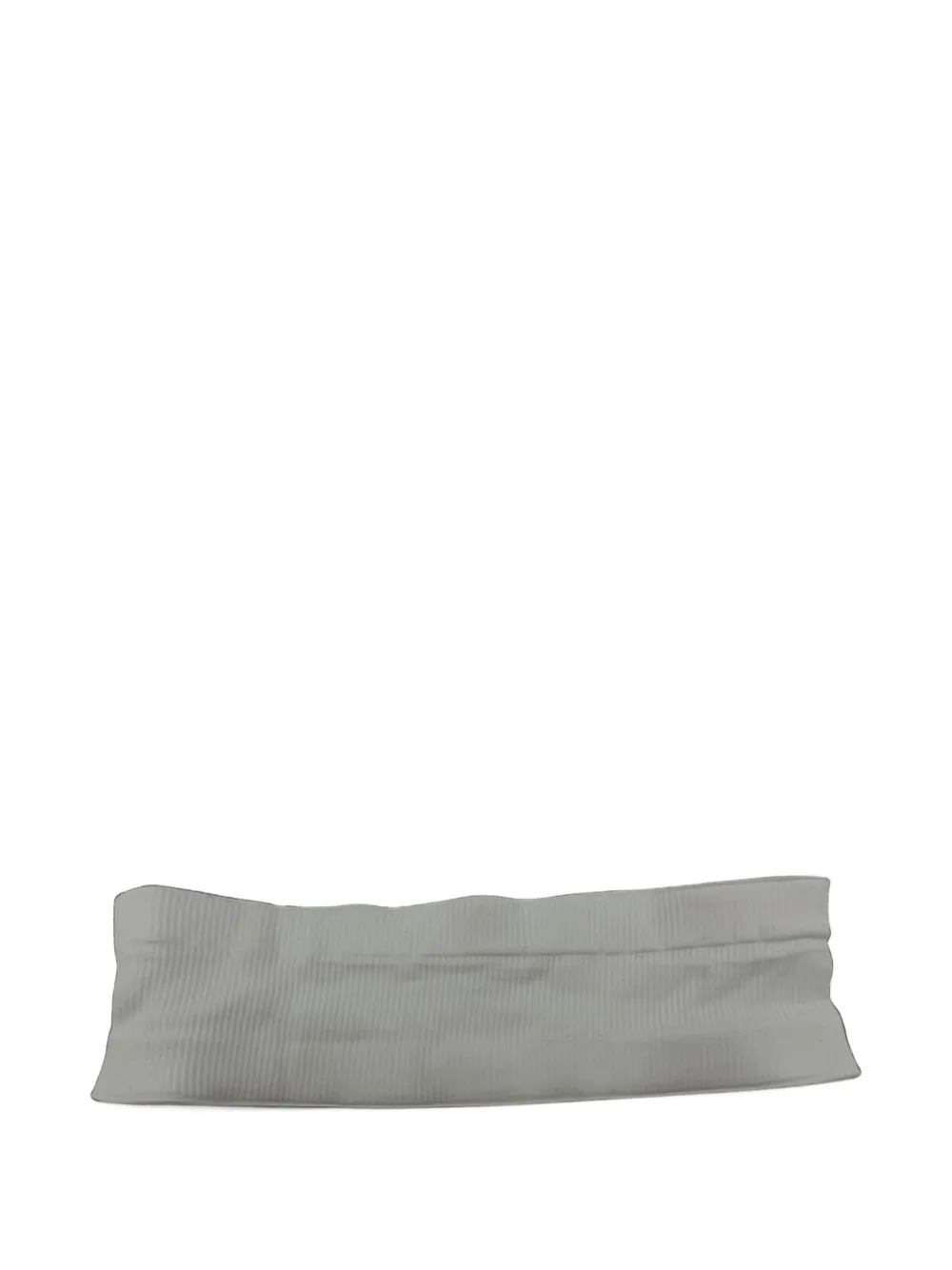 Chrome Hearts Geribbelde haarband met geborduurd logo Wit