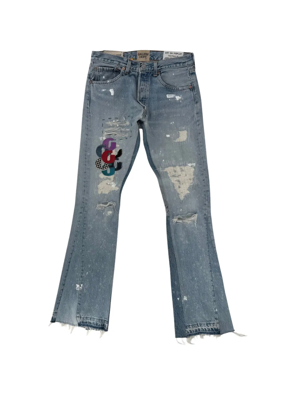 GALLERY DEPT. distressed-design jeans