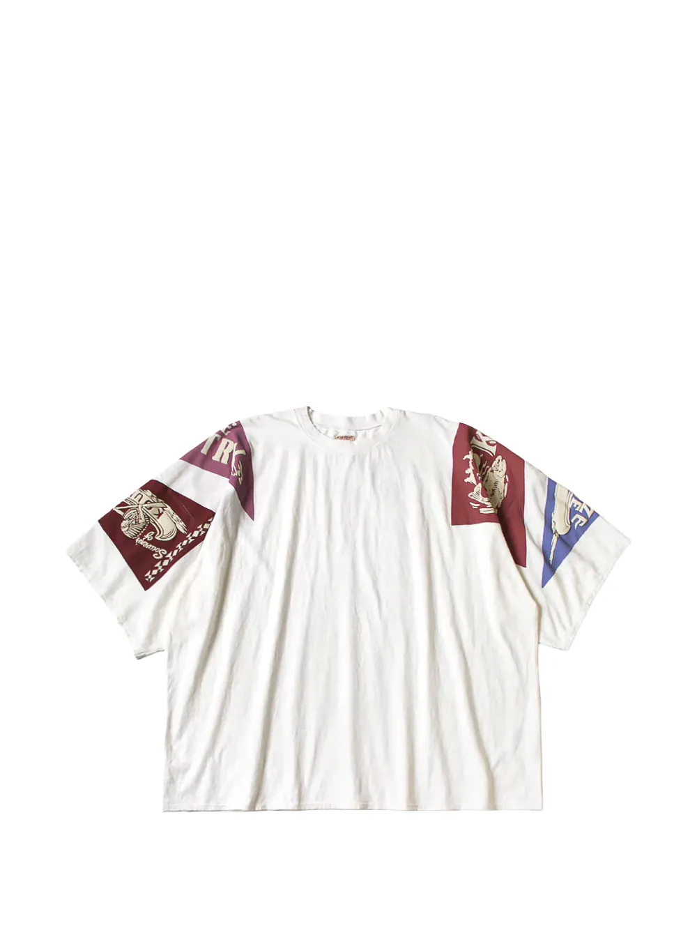 KAPITAL Pennant Yukon T-shirt - Blanc KAPITAL Pennant Yukon T-shirt - Blanc