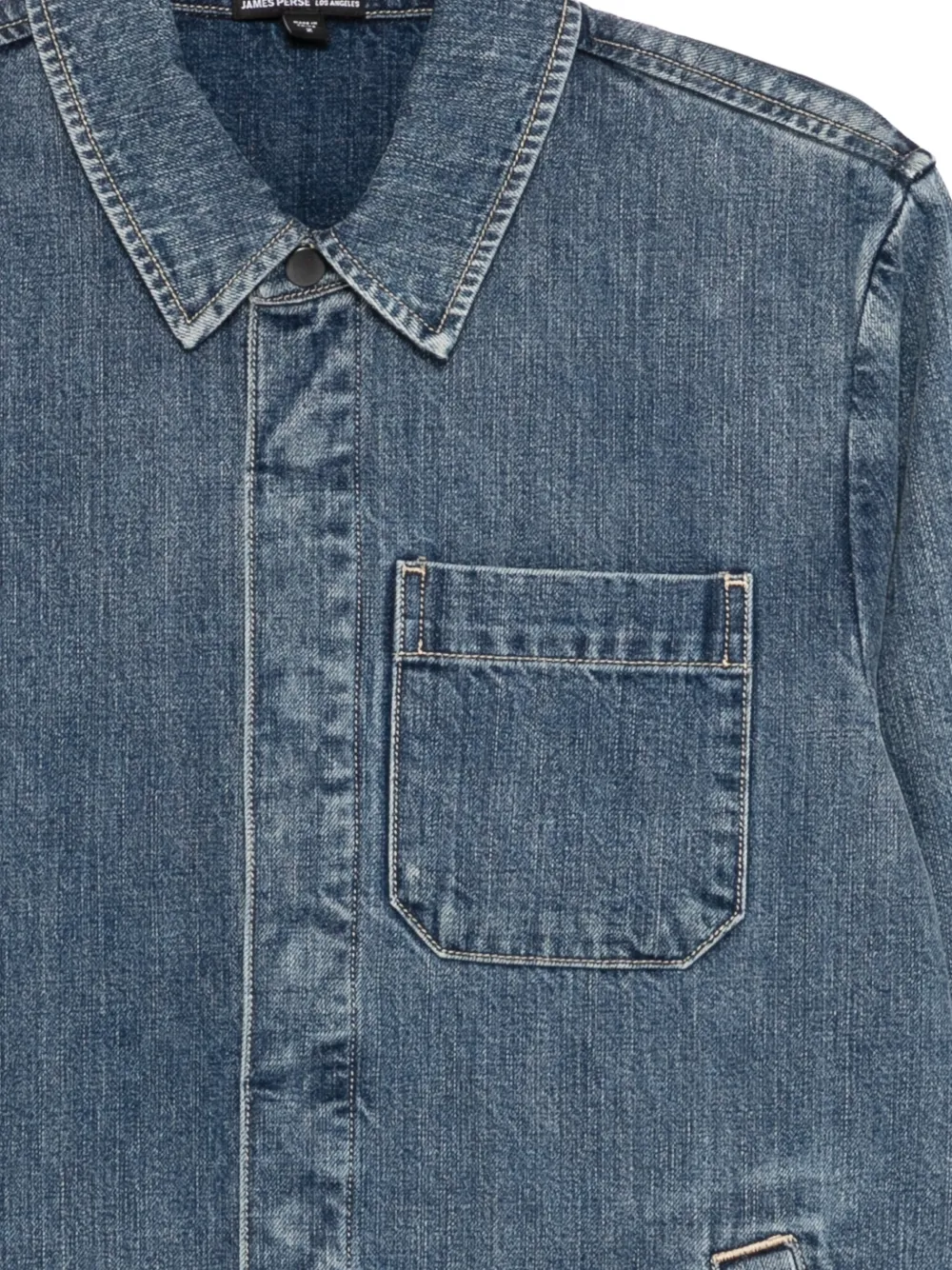 James Perse denim shirt jacket Blauw