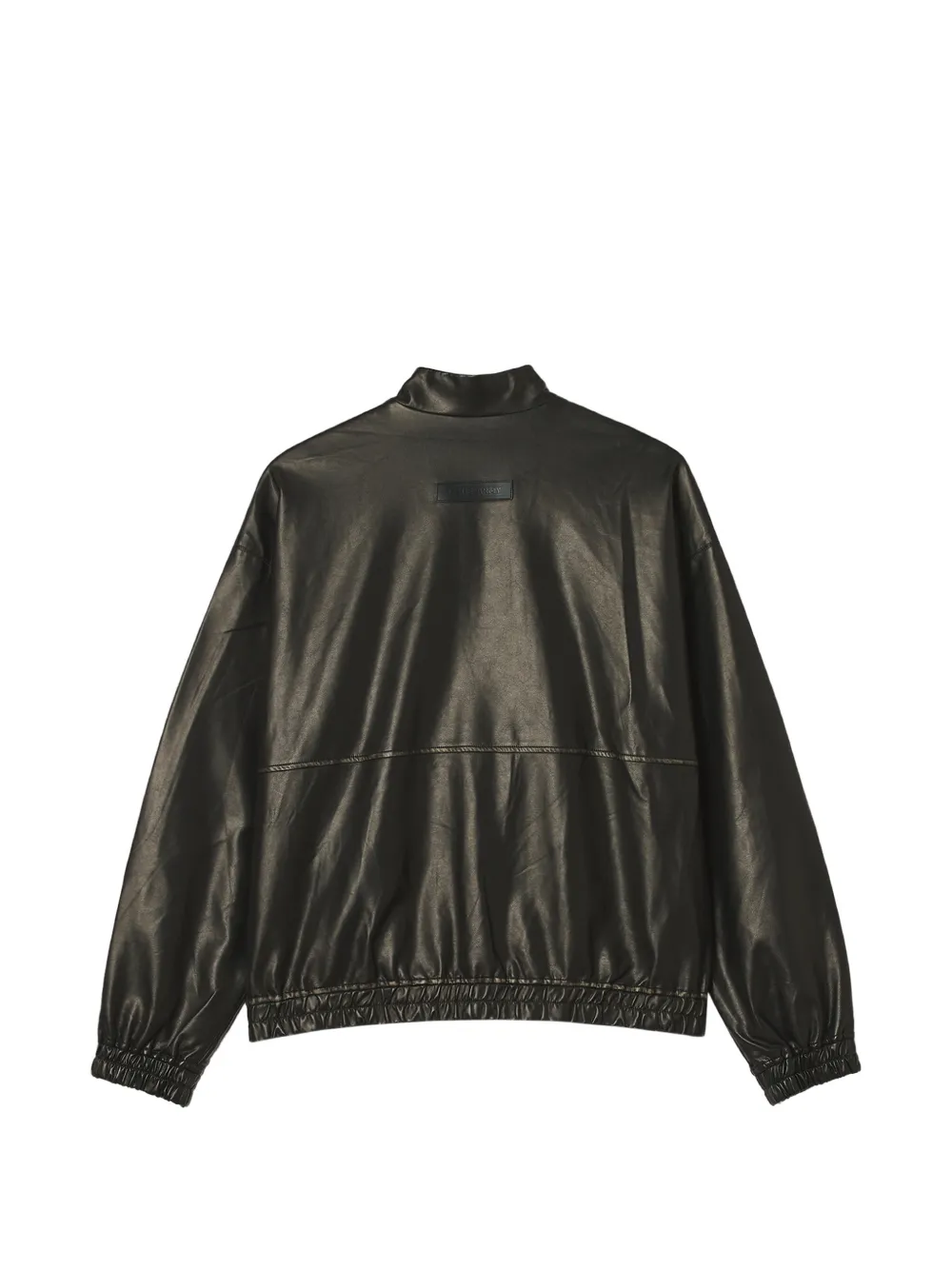 izzue logo-print zip-up jacket Zwart