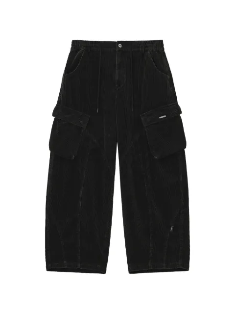 Musium Div. corduroy panelled cargo pants
