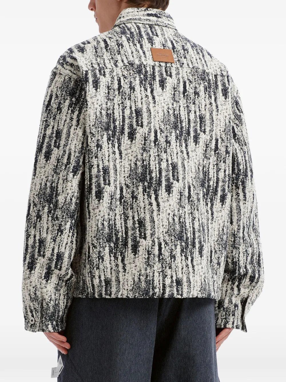 Musium Div. Jack met abstracte print Beige
