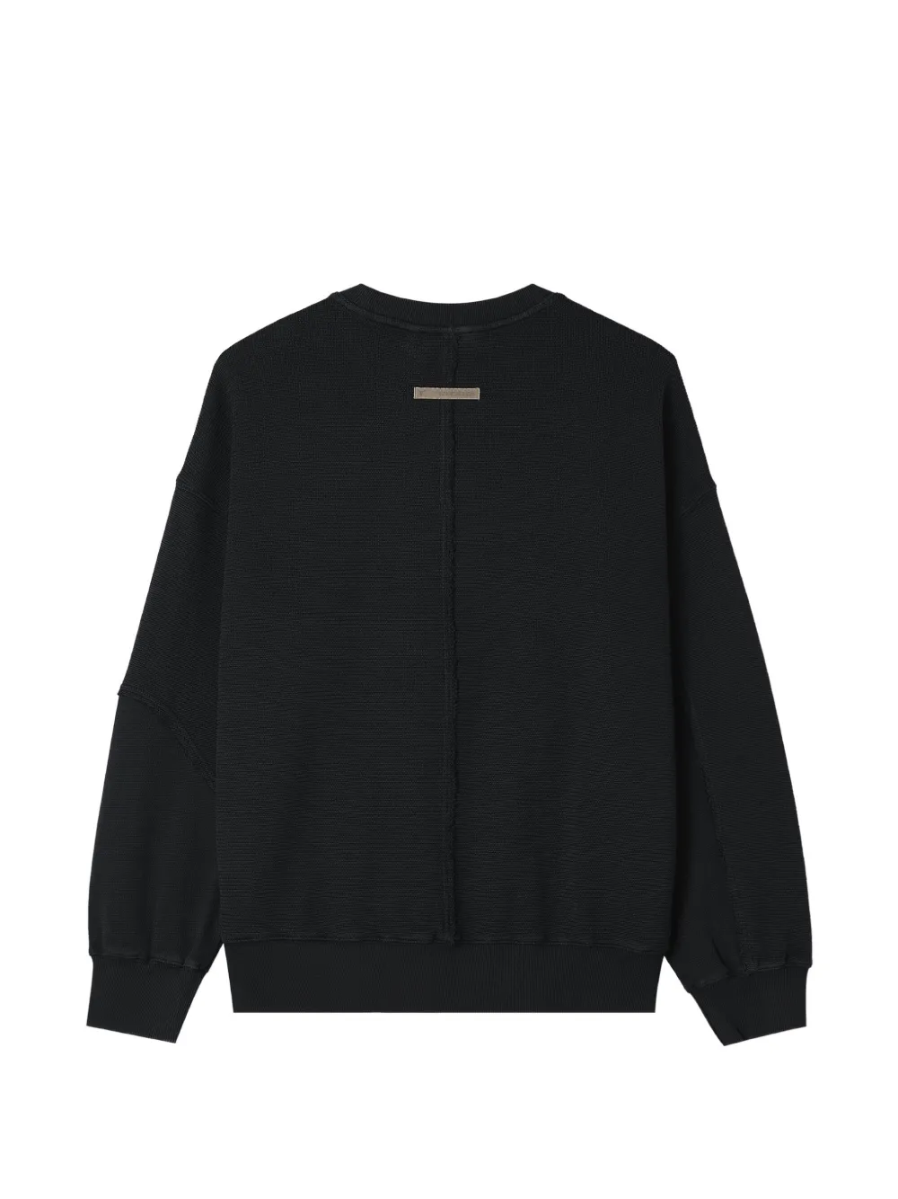 FIVE CM patchwork raw-edge sweatshirt Zwart