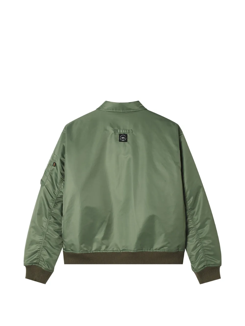 izzue logo-patch zip-up jacket Groen