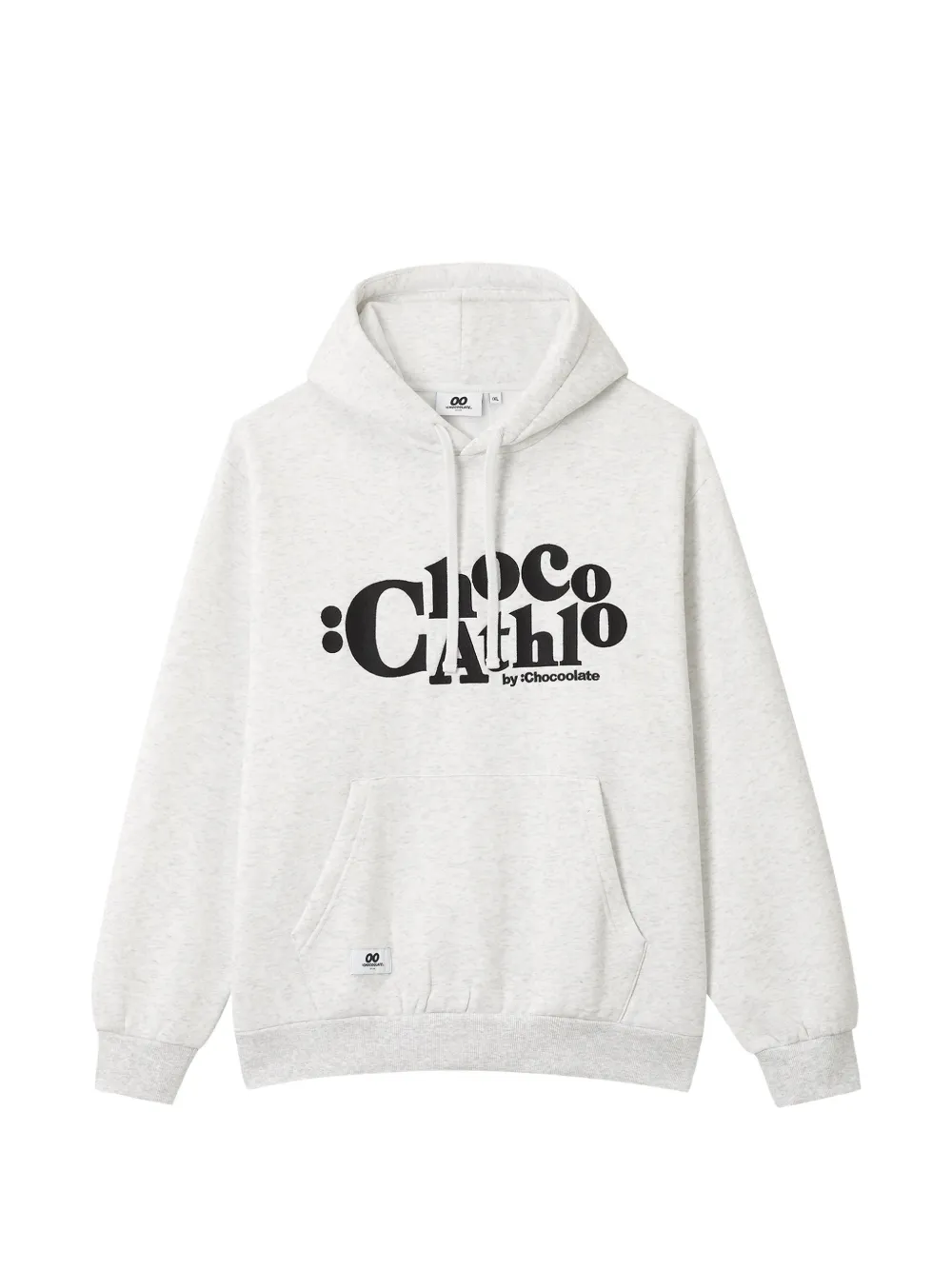 CHOCOOLATE logo-embroidered drawstring hoodie