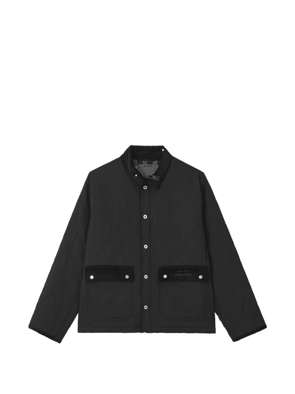Musium Div. diamond-quilted jacket - Black