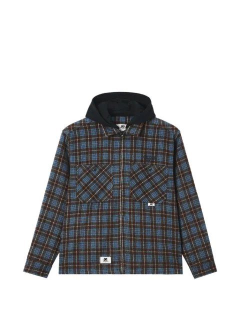 CHOCOOLATE check-pattern hooded jacket