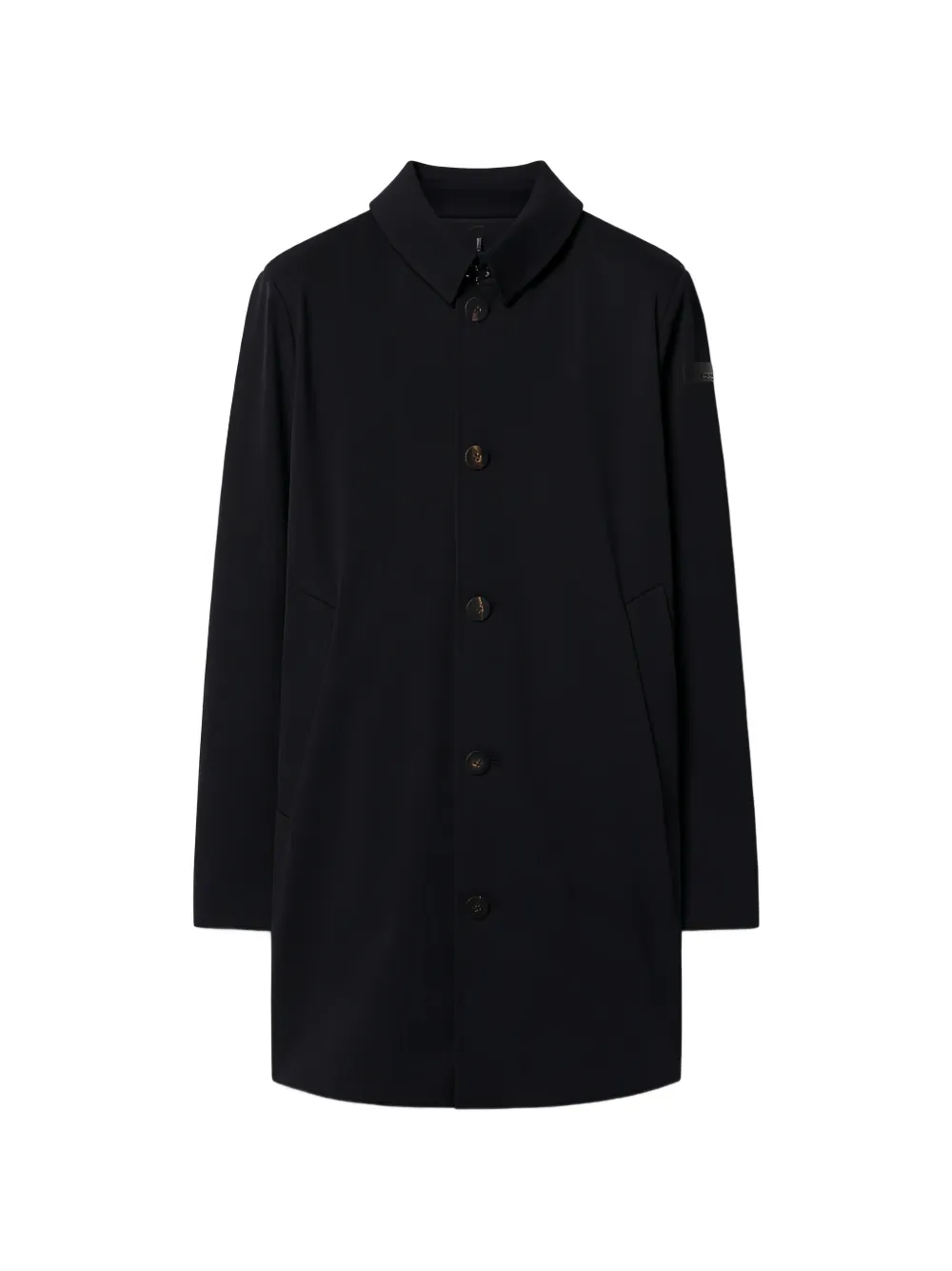 Rrd Button-fastening Collared Jacket In Black