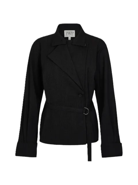 TWP The Last Chapter belted wrap-front jacket