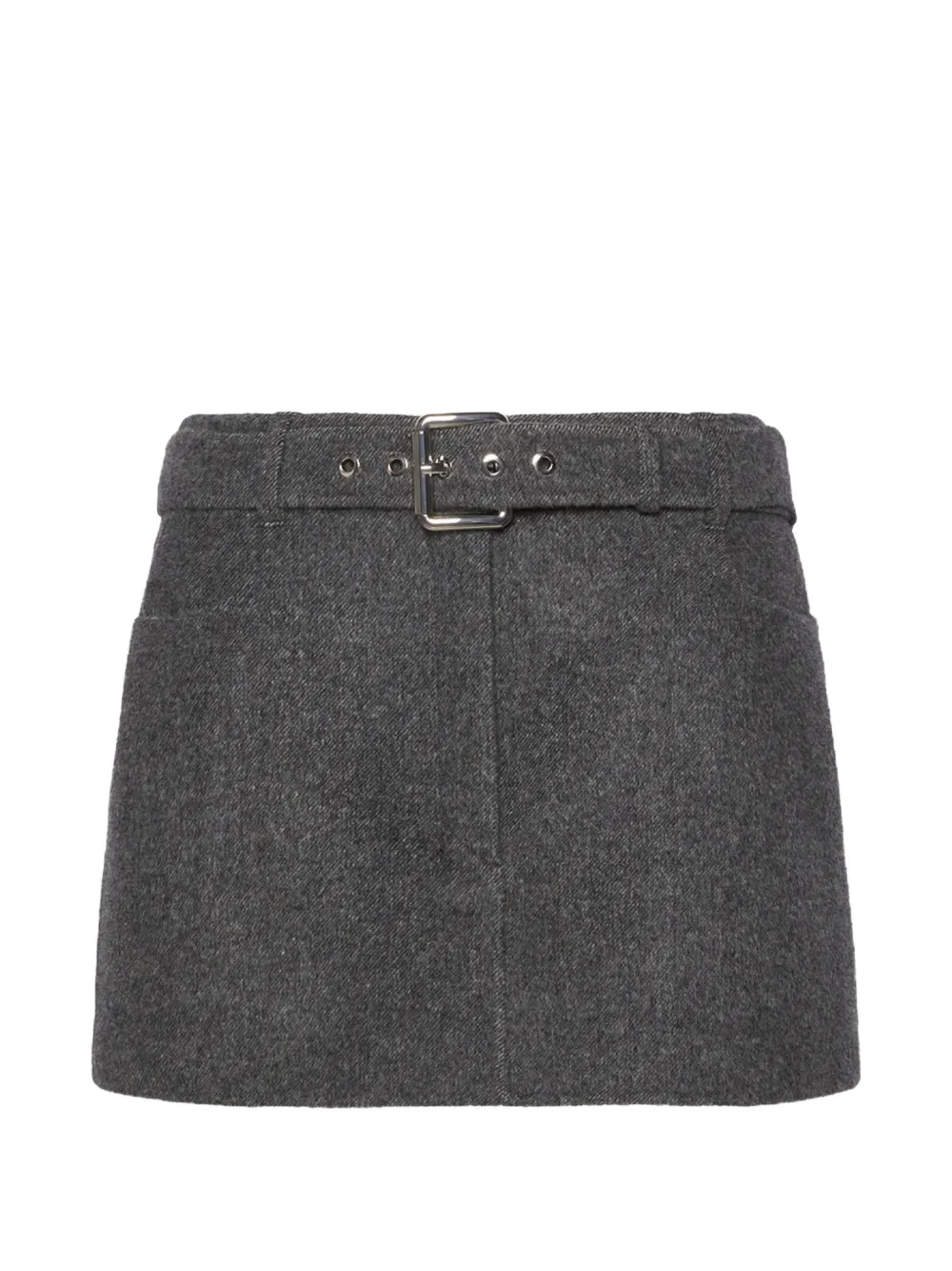 Sportmax belted-waist mini skirt - Grau