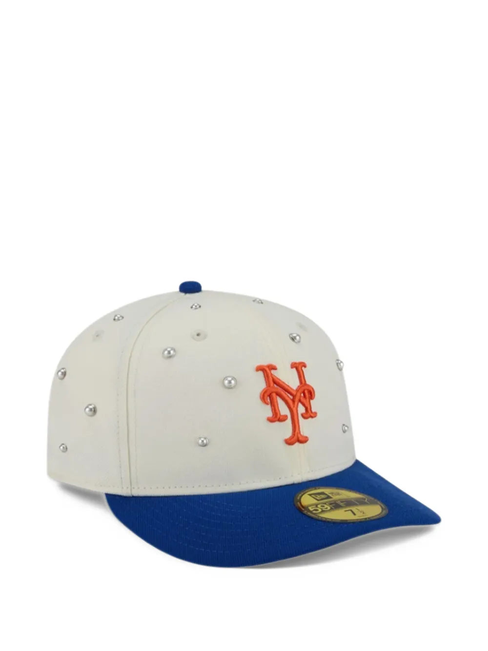 NEW ERA CAP x NY Mets 59FIFTY faux-pearl embellished baseball cap Wit
