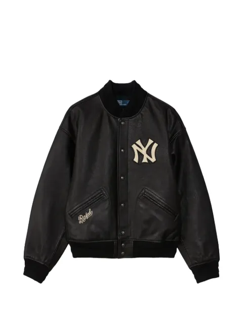 Polo Ralph Lauren veste bomber en cuir à patch logo