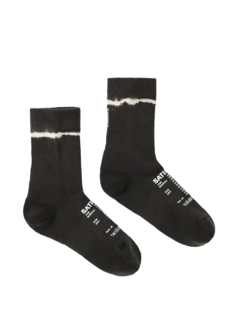 Satisfy logo-print socks