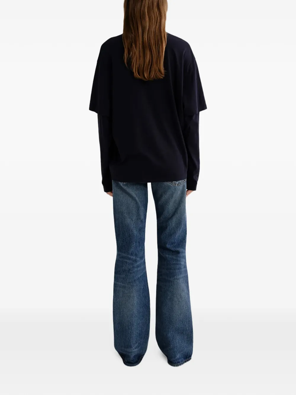 AGOLDE faded flared jeans Blauw