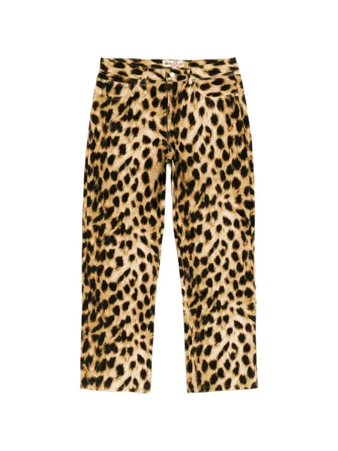 Stüssy leopard-print jeans