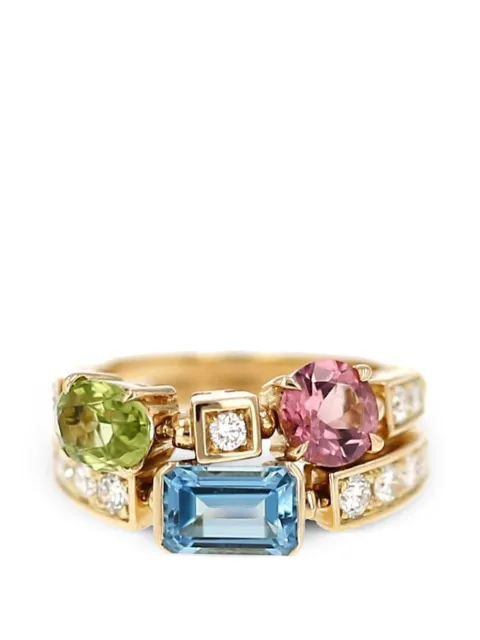 Bvlgari Pre-Owned Allegra gemstone and diamond ring