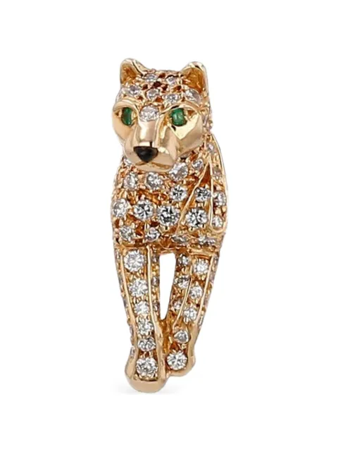 Cartier Panthère diamond and emerald brooch