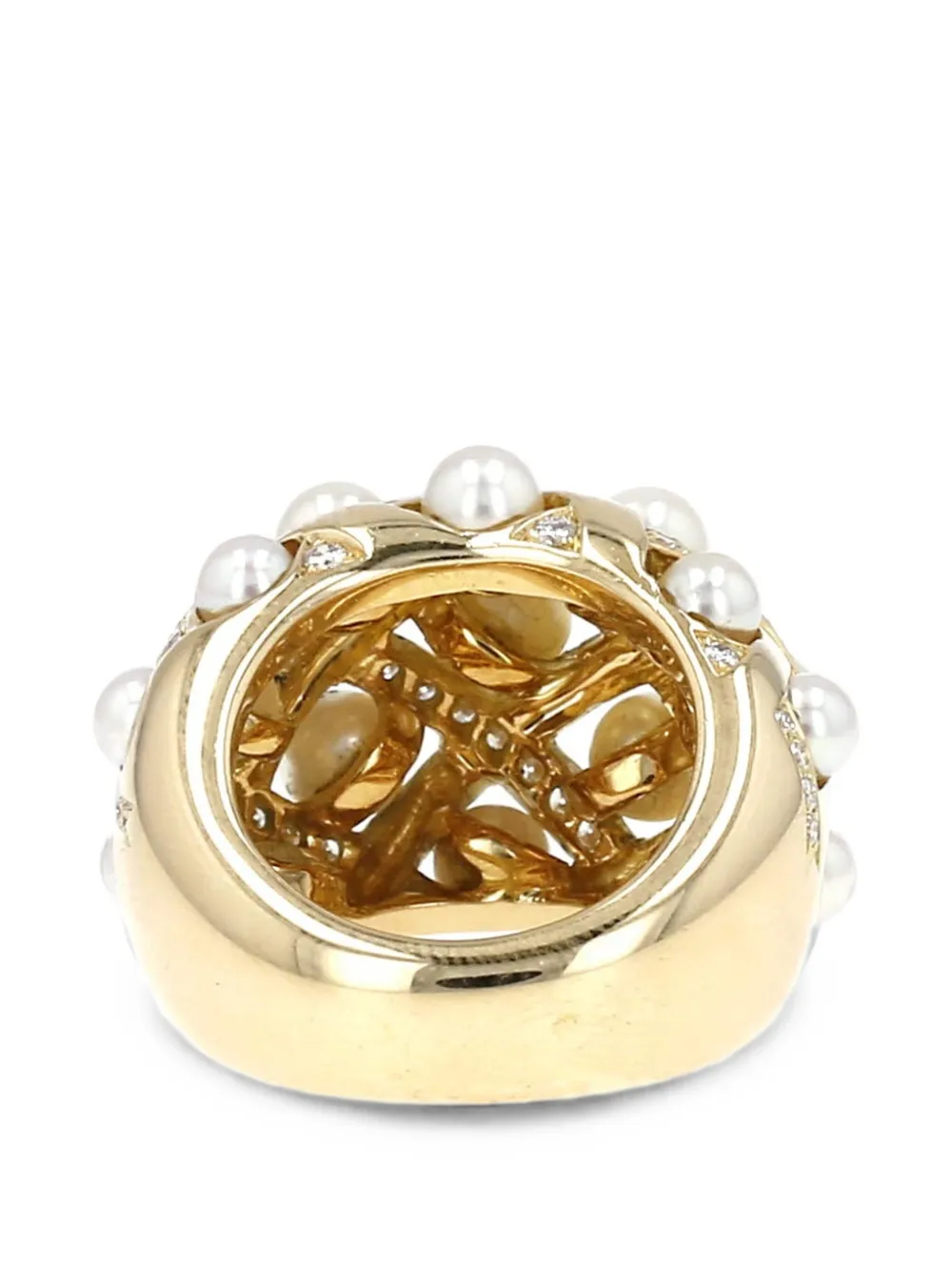 CHANEL Pre-Owned Baroque diamond ring - Oro