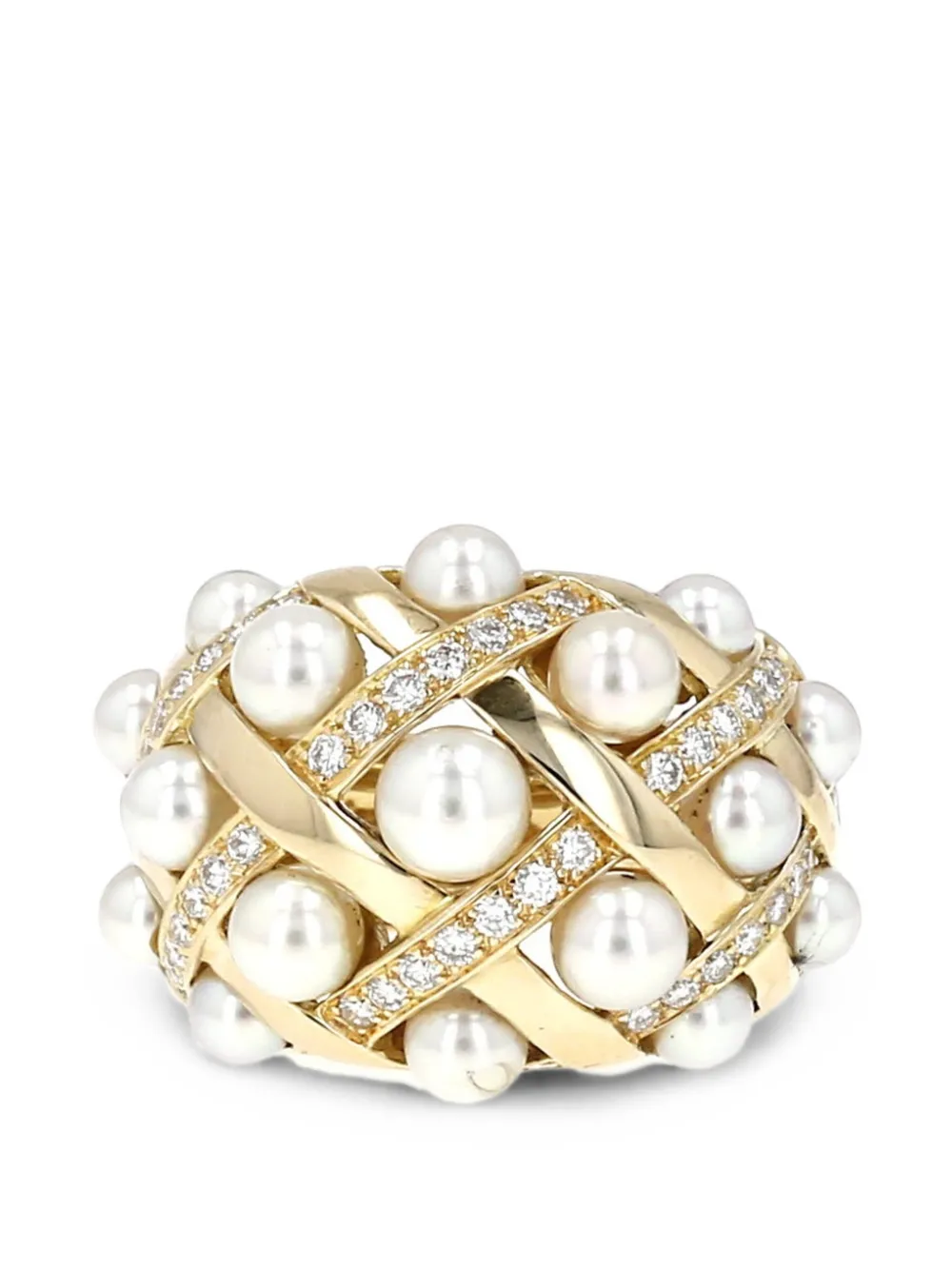 CHANEL Pre-Owned Baroque diamond ring - Oro